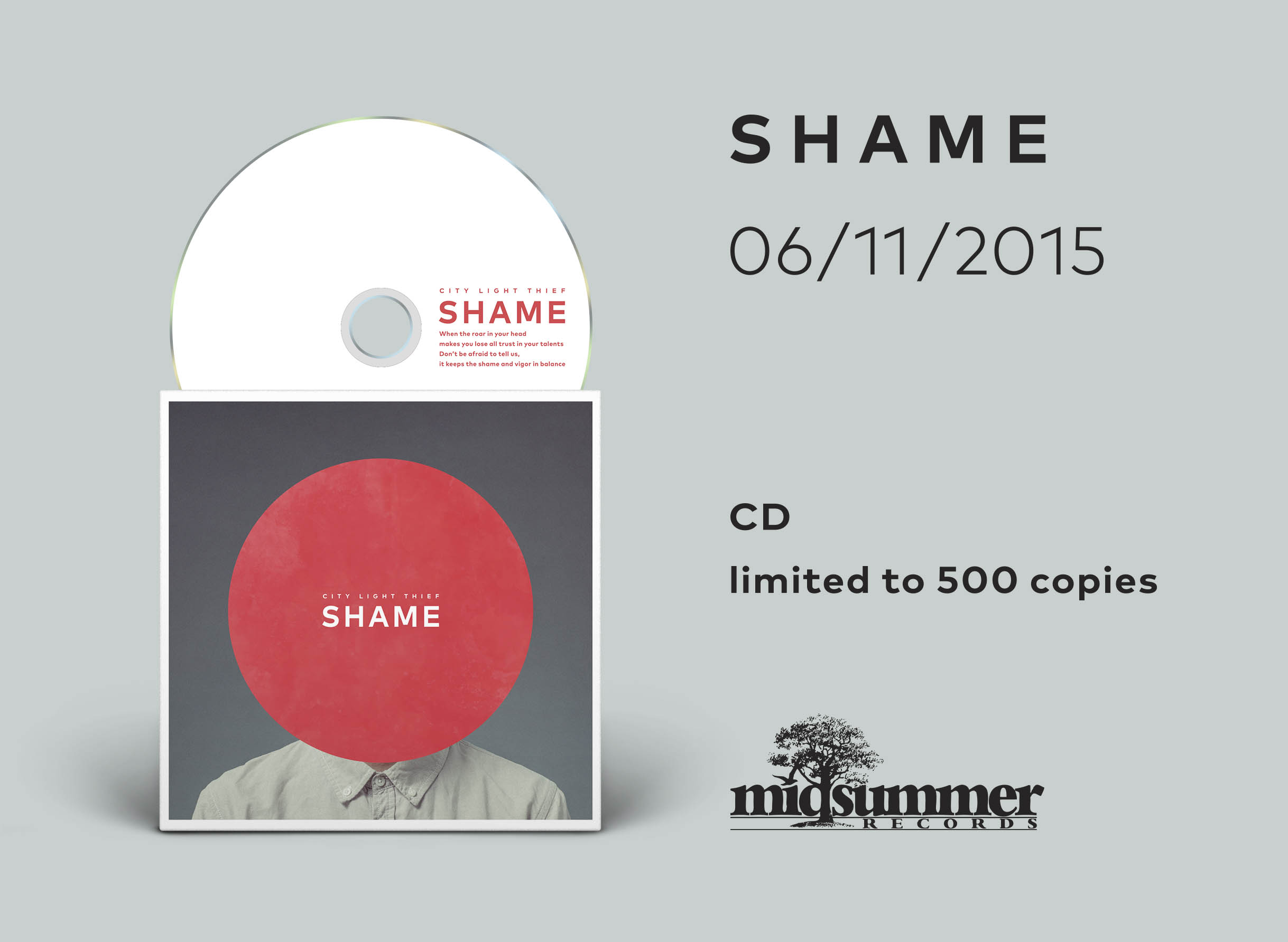 City Light Thief - "Shame" (CD in papersleeve)