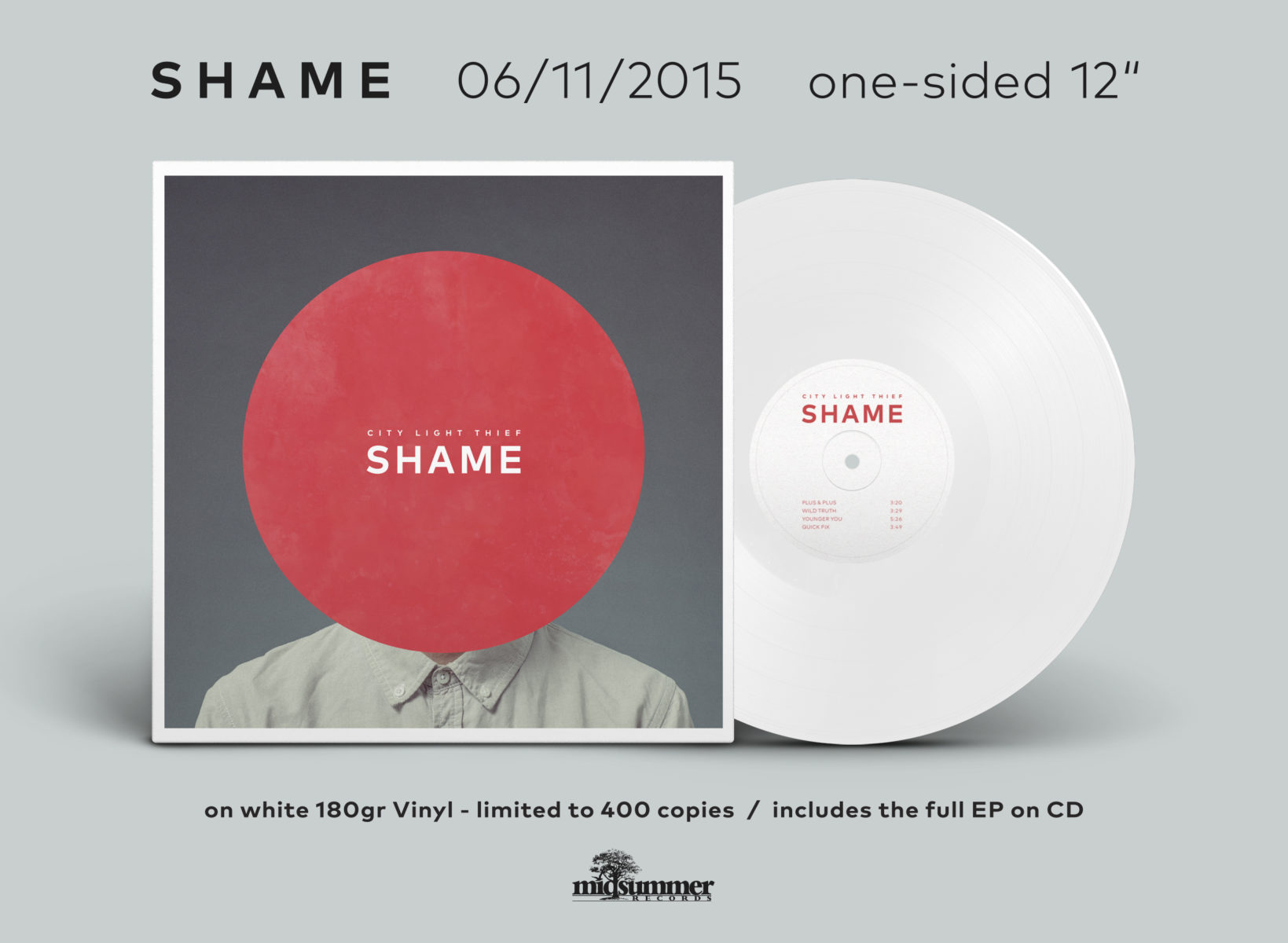 City Light Thief - "Shame" (LP 12" - white)
