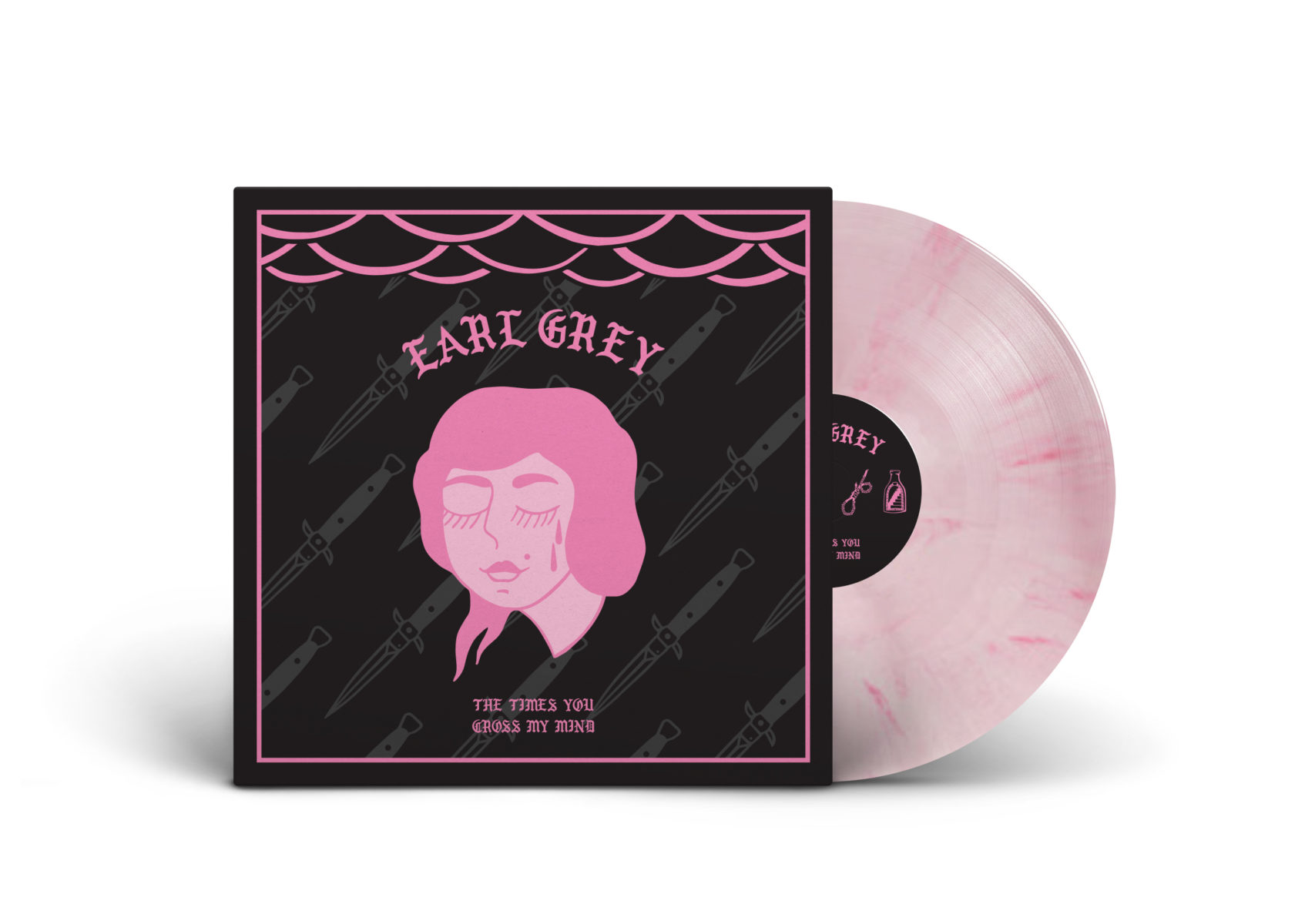 Earl Grey - "The Times You Cross My Mind" (LP 12" - white-red marbled)